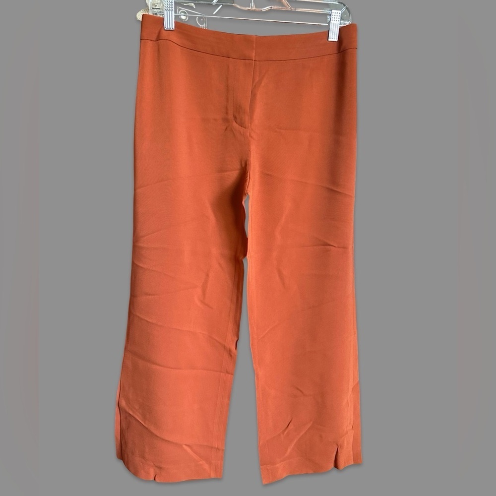 Kobi Halperin Rust Angie Cropped Viscose Slacks Pants size 8